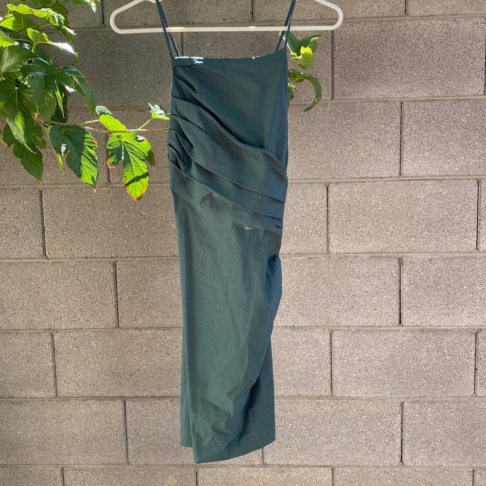 Zara Forest Green Mini Dress